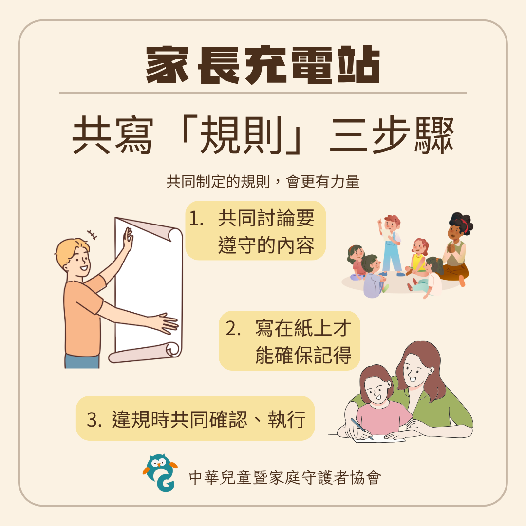 家長充電站＃5 規則不是說了就算，寫下來才算數